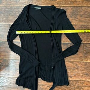 Love Stitch lightweight Black Open Front Cardigan size small